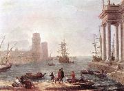 Port Scene with the Departure of Ulysses from the Land of the Feaci fdg